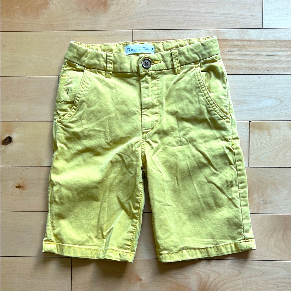 Zara Bright Yellow Kids Shorts